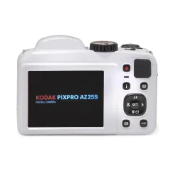 Kodak PIXPRO 16MP Bridge Digital Camera, 25x Optical Zoom, White (AZ255-WH)