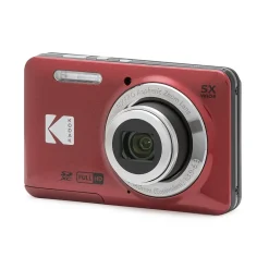 Kodak PIXPRO 16MP Digital Point and Shoot Camera, 5x Optical Zoom, Red (FZ55-RD)