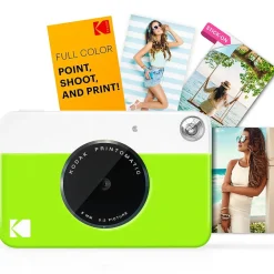 Kodak Printomatic Mini Full-Color 5MP Instant Print Digital Camera, Green (RODOMATICGN)