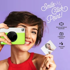 Kodak Printomatic Mini Full-Color 5MP Instant Print Digital Camera, Green (RODOMATICGN)