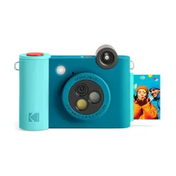 Kodak Smile+ 5 Megapixels Digital Instant Print Camera, Teal/Blue (RODSMPCAMBL)