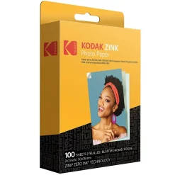 Photo Paper*Kodak Zink Premium Photo Paper, 2" x 3", 100 Sheets/Pack (RODZ2X3100)