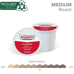 Krispy Kreme Classic Coffee Keurig® K-Cup® Pods, Medium Roast, 48/Box (373163)
