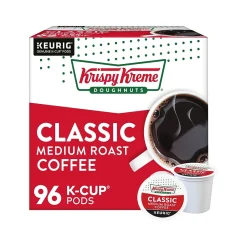 Krispy Kreme Classic Coffee Keurig® K-Cup® Pods, Medium Roast, 96/Carton (06110CT)