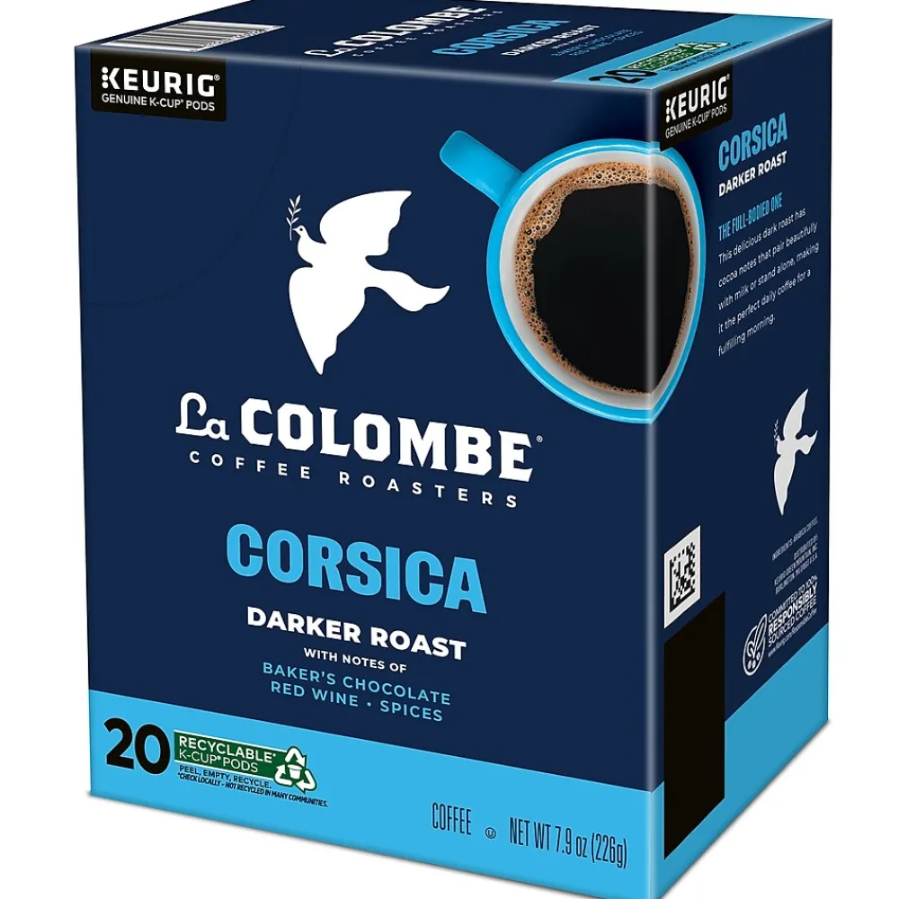 La Colombe Coffee La Colombe Corsica Coffee Keurig® K-Cup® Capsules, Dark Roast, 80/Carton (5000380614CT)
