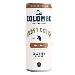 La Colombe Coffee La Colombe Draft Mocha Latte Caffeinated Cold Brew Coffee, Medium Roast, 11 oz., 12/Carton (PPPURC1202)