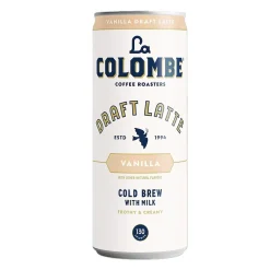 La Colombe Coffee La Colombe Draft Vanilla Latte Caffeinated Cold Brew Coffee, Medium Roast, 11 oz., 12/Carton (PPPURC1203)