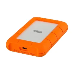 New LaCie Rugged 5TB USB Type-C External Hard Drive, Orange (STFR5000800)