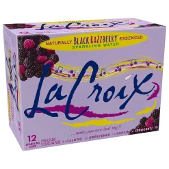 Lacroix Black RazZberry Sparkling Seltzer Water, 12 Fl. Oz., 12 Cans/Pack, 2 Packs/Carton (15021760)