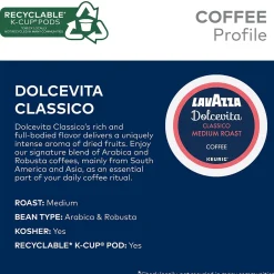 Lavazza Classico Coffee Keurig® K-Cup® Pods, Medium Roast, 22/Box (6001)