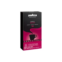 Lavazza Espresso Deciso Coffee Nespresso Original Capsules, Dark Roast, 10/Box (1953000983)