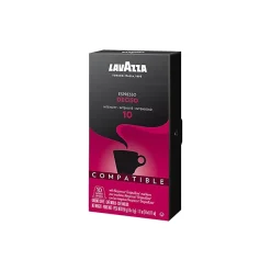 Lavazza Espresso Deciso Coffee Nespresso Original Capsules, Dark Roast, 10/Box (1953000983)