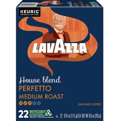 Lavazza Perfetto Coffee Keurig® K-Cup® Pods, Dark Roast, 22/Box (5000382580)