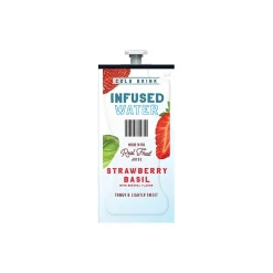 Lavazza Strawberry Basil Infused Water, Flavia Freshpack, 100/Carton (48053)