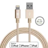 LAX Apple MFi Certified Lightning to USB Cable for Charge Sync 10ft - Gold<LAX Gadgets Hot