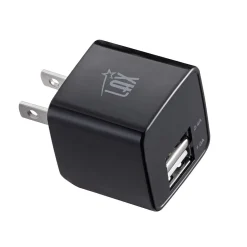 LAX Type C 6ft Charger with Wall Charger Black (USBCWALL6FT-BLK)<LAX Gadgets Best