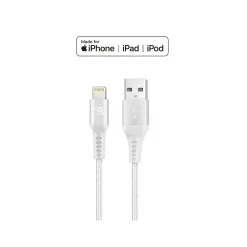 Lightning to USB Cable for iPhone/iPad/iPod touch, Silver (LX-4SL)<LAX Gadgets Outlet