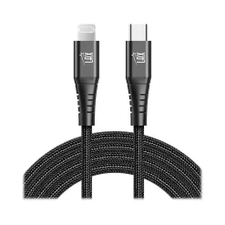 Lightning to USB-C Cable for iPhone/iPad/iPod Touch, Black (MFIUSBC3FT-BLK)<LAX Gadgets Outlet