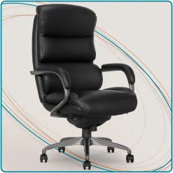 Ergonomic Chairs*La-Z-Boy Aberdeen Leather Computer and Desk Chair, (51545) Black