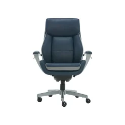 Ergonomic Chairs*La-Z-Boy Alton Leather Executive Chair, Steel Blue/Light Gray (60029) Steel Blue/Gray