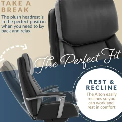 Ergonomic Chairs*La-Z-Boy Alton Leather Executive Chair, (51544) Black