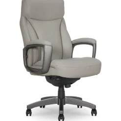 Office Chairs*La-Z-Boy Arcadian Ergonomic Bonded Leather Swivel Executive Chair, Beige (60008-BGE)