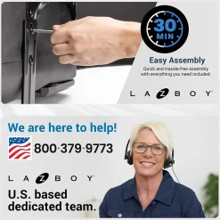 Ergonomic Chairs*La-Z-Boy Bradley Bonded Leather Executive Chair, (46089-CC) Black