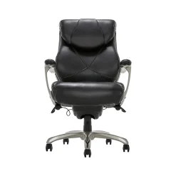 Office Chairs*La-Z-Boy Cantania Ergonomic Bonded Leather Swivel Executive Chair, Black (45776A)