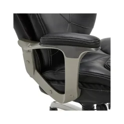 Office Chairs*La-Z-Boy Cantania Ergonomic Bonded Leather Swivel Executive Chair, Black (45776A)