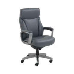 Office Chairs*La-Z-Boy Leather Swivel Executive Chair, Gray (51446XX)