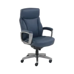 Office Chairs*La-Z-Boy Leather Swivel Executive Chair, Navy (51447XX)