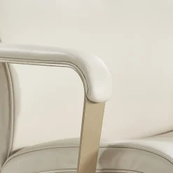 Office Chairs*La-Z-Boy Melrose Ergonomic bonded Leather Swivel Executive Chair, White (CHR10084B)