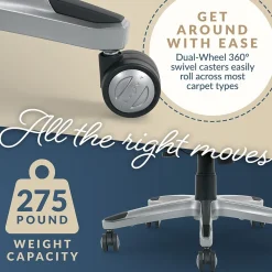 Ergonomic Chairs*La-Z-Boy Meyer Ergonomic Bonded Leather Swivel Executive Chair, (60082-NVY) Navy