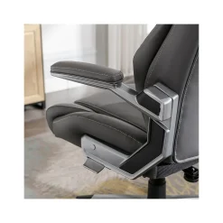 Ergonomic Chairs*La-Z-Boy Meyer Ergonomic Bonded Leather Swivel Executive Chair, (60082-GRY) Gray
