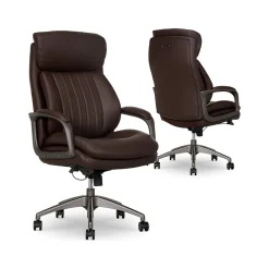 Ergonomic Chairs*La-Z-Boy Nova Ergonomic Polyurethane Swivel Executive Chair, (52372-BRN) Brown