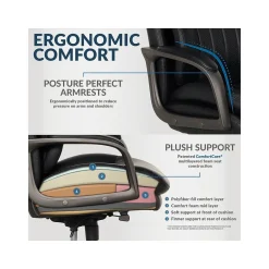 Ergonomic Chairs*La-Z-Boy Nova Ergonomic Polyurethane Swivel Executive Chair, (52372-BLK) Black