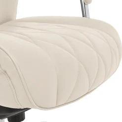 Office Chairs*La-Z-Boy Sutherland Ergonomic Faux Leather Swivel Computer and Desk Chair, (CHR10048C) Ivory