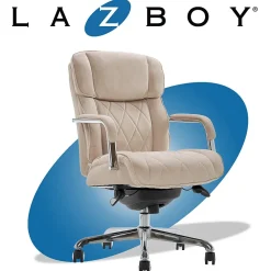 Ergonomic Chairs*La-Z-Boy Sutherland Ergonomic Fabric Swivel Computer and Desk Chair, (CHR10048D) Cream