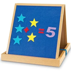 Dry Erase*Learning Resources Double-Sided Tabletop Easel, 19-3/4"H, Magnetic Whiteboard (LER7286)