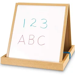 Dry Erase*Learning Resources Double-Sided Tabletop Easel, 19-3/4"H, Magnetic Whiteboard (LER7286)