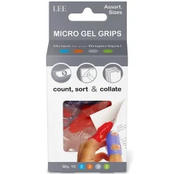 Hot Lee Grips Finger Pad, Assorted Colors, 10/Pack (61410)