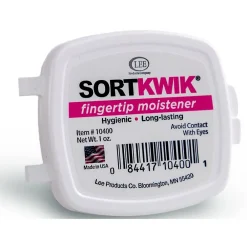 Best Lee Sortkwik 1 oz. Fingertip Moistener, Pink (10400)