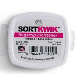 Best Lee Sortkwik 1 oz. Fingertip Moistener, Pink (10400)