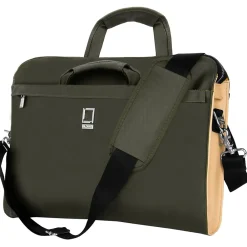 Messenger Bag Notebook Case fits 13.3 Inch Laptop, Forest Green (PT_LENLEA121_13)<Lencca Sale