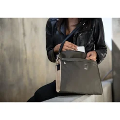 Messenger Bag Notebook Case fits 13.3 Inch Laptop, Forest Green (PT_LENLEA121_13)<Lencca Sale