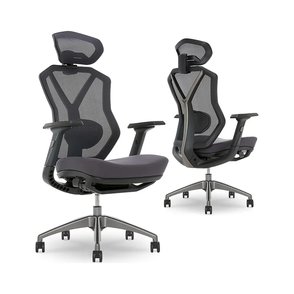 Gaming Chairs*Lenovo Legion Mesh Ergonomic Racing Gaming Chair, Dark Gray (52014DGRY)