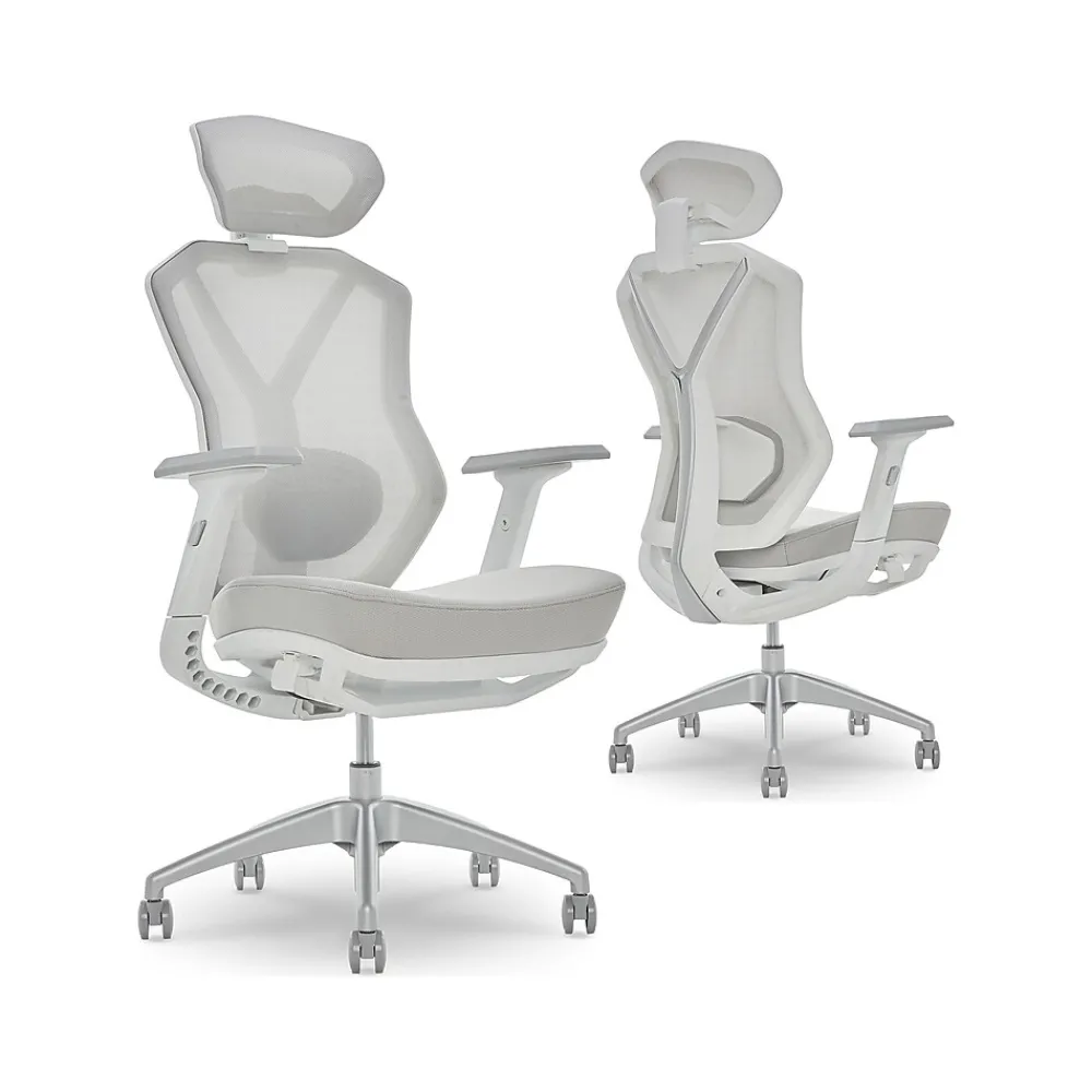 Gaming Chairs*Lenovo Legion Mesh Ergonomic Racing Gaming Chair, Light Gray (52015LGRY)