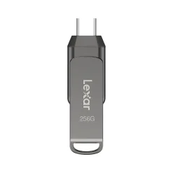 Best Lexar JumpDrive D400 Dual 256GB USB 3.1 Type-C Flash Drive, Gray (LJDD400256G-BNQNU)