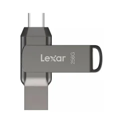 Best Lexar JumpDrive D400 Dual 256GB USB 3.1 Type-C Flash Drive, Gray (LJDD400256G-BNQNU)