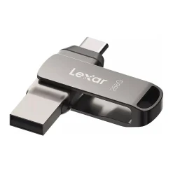 Best Lexar JumpDrive D400 Dual 256GB USB 3.1 Type-C Flash Drive, Gray (LJDD400256G-BNQNU)